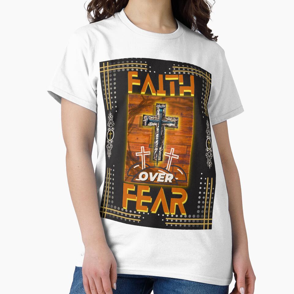 Faith over Fear posters, prints & Stickers by Ray Dodson