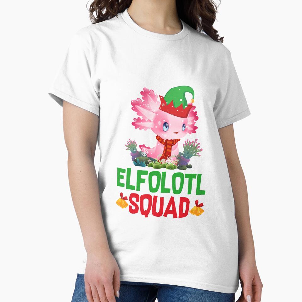 Funny Xmas Elfolotl Squad Christmas Pajama For Boys Girls Adults by mteehut