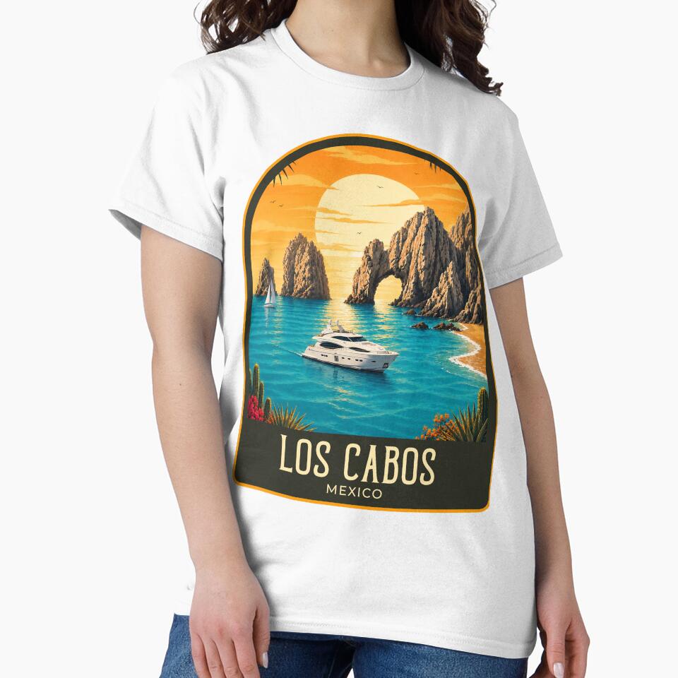 Los Cabos Vintage Travel Illustration by HomeLivingCo