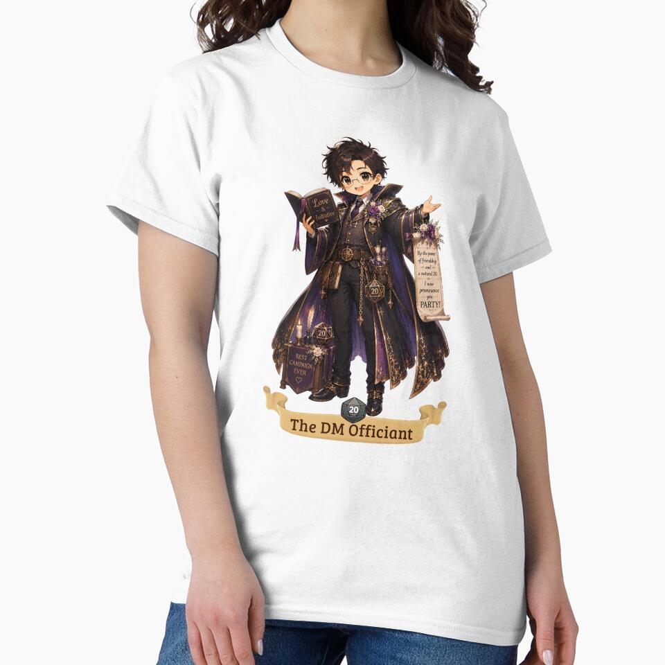 The DM Officiant | Chibi design wedding for role-playing couples Dungeon Master by Love&Geek