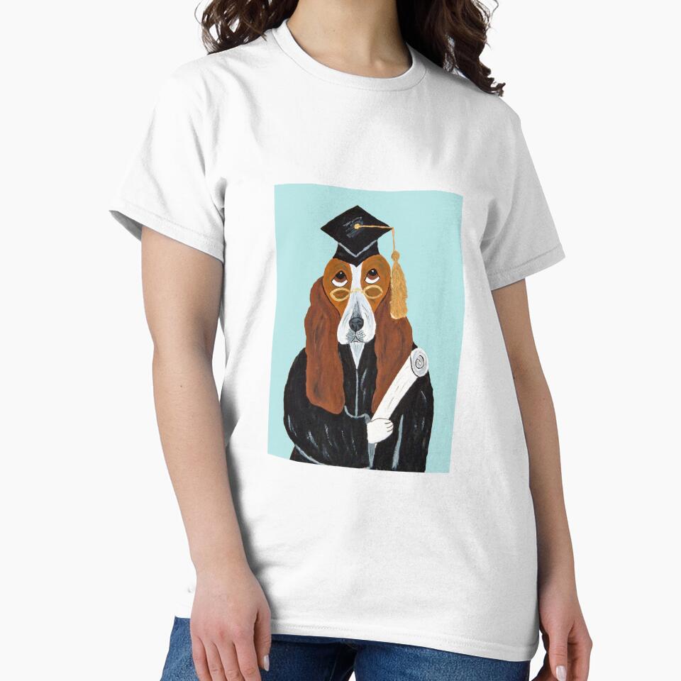 Basset Hound Graduate by Squirreldumplings