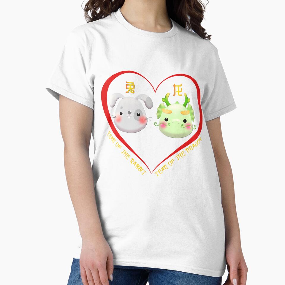 Year Of The Rabbit And Year Of The Dragon Couples Cute Chinese Zodiac Animals by Karry-Pat
