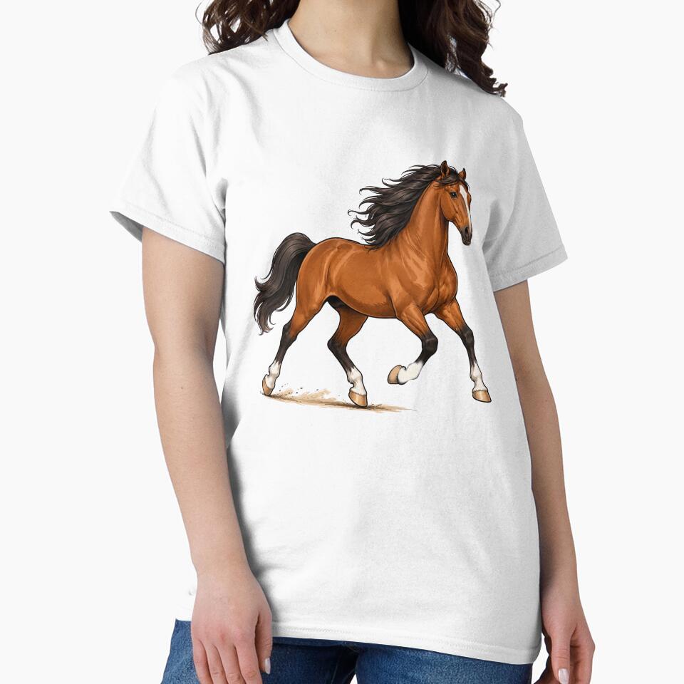 Trotting Horse by Myra365Art