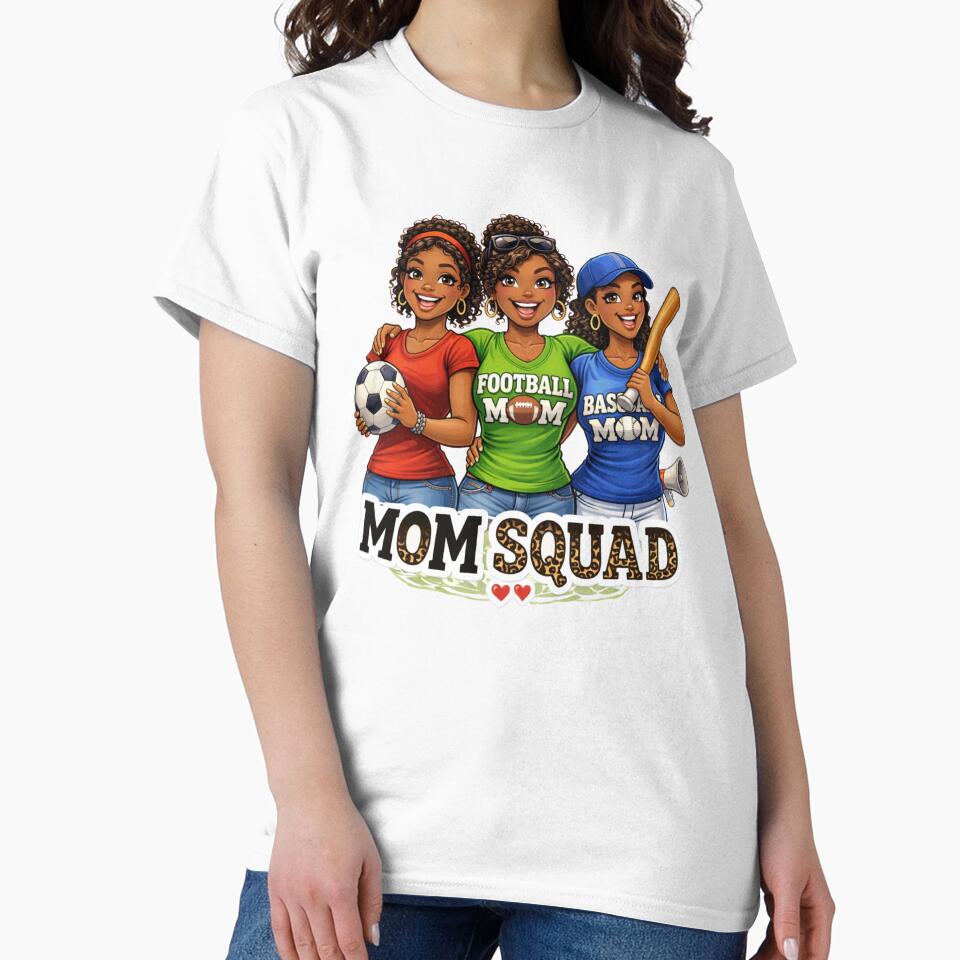 Mom Squad in Sports - Soccer, Football & Baseball by Myra365Art