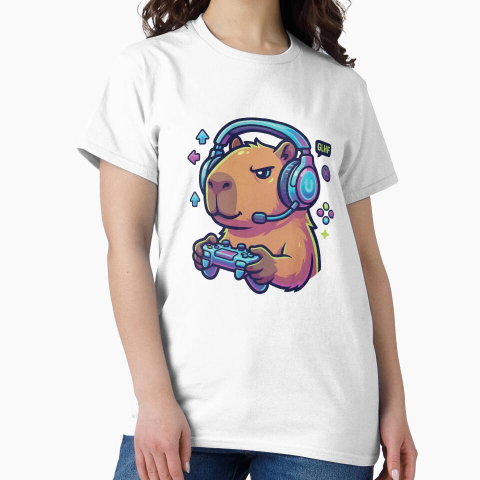 Gamer Capybara - Zero Rage Just Chill Video Game by Petzzz