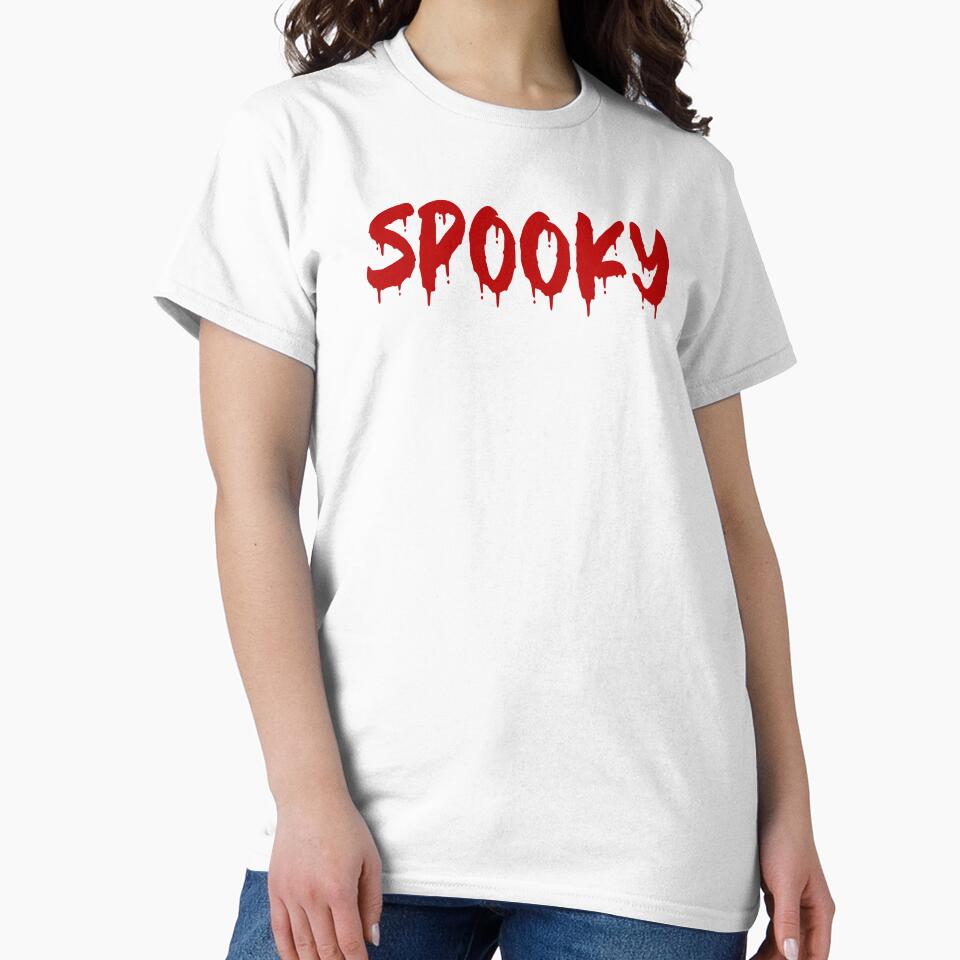 RED ON WHITE SPOOKY BLOOD DRIP by RomeArtCo