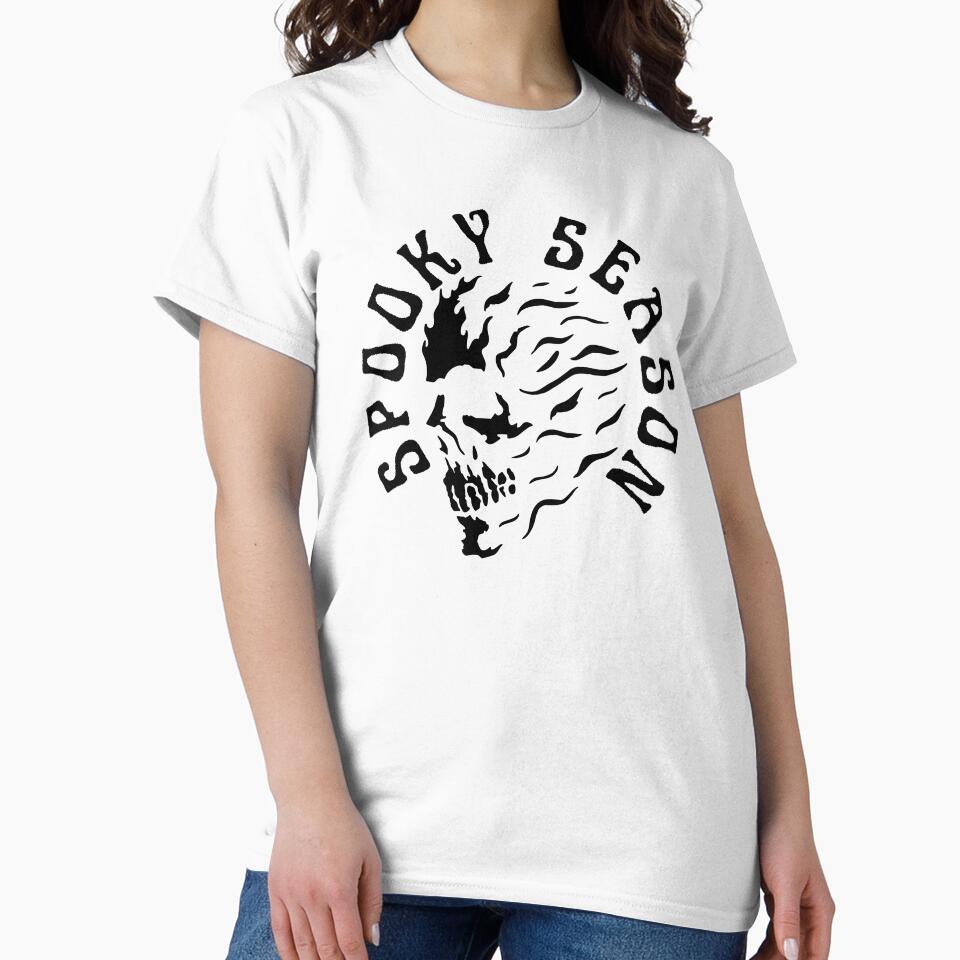 Halloween Horror Ghost Skull Graphic Illustration For A Spooky Season Merch For Movie Nights & Parties by daybreakagain