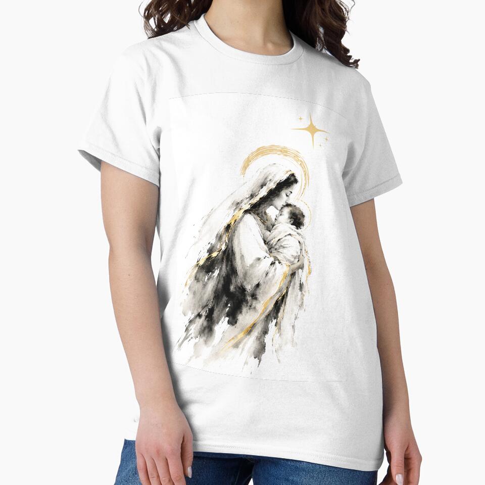 The Nativity — Mary and infant Jesus by Phos Creatives