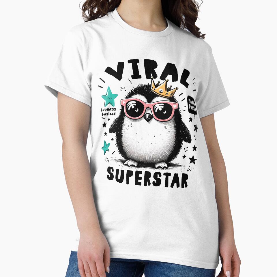 Pesto's Viral Royalty: Trendy Penguin Illustration by H Jonas