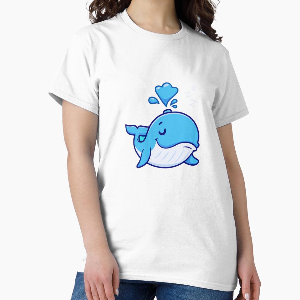 Cute Sleeping Whale with Water Spout by Andreaster