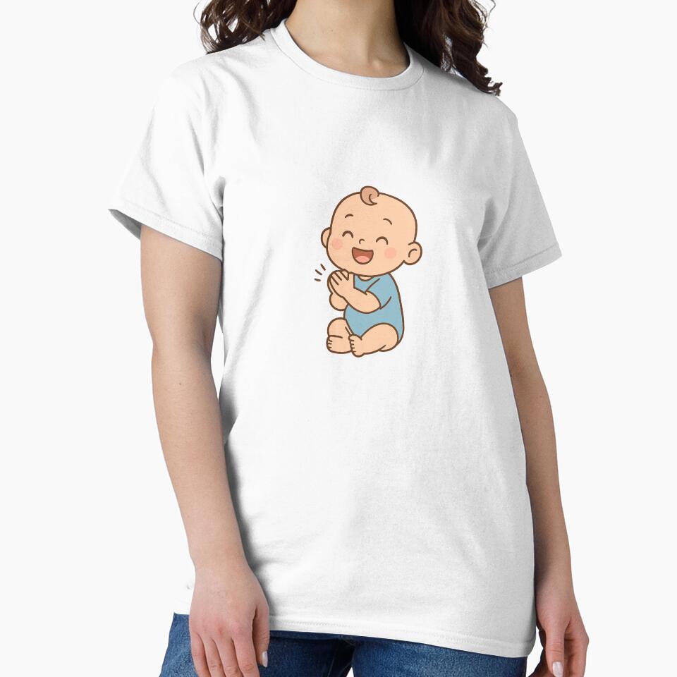 Happy Clapping Baby – Cute Cartoon Design by luckyyouth