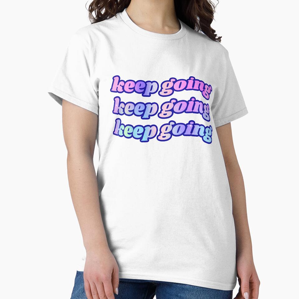 Keep Going - Motivation Positive Quote in Hot Pink Background by Mindy Bubble