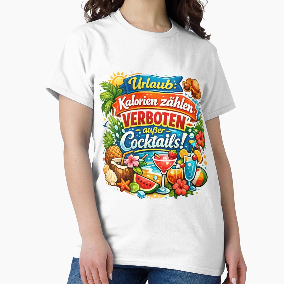 Counting calories is forbidden – except for cocktails! The fun holiday design for connoisseurs. by CoolContent Factory