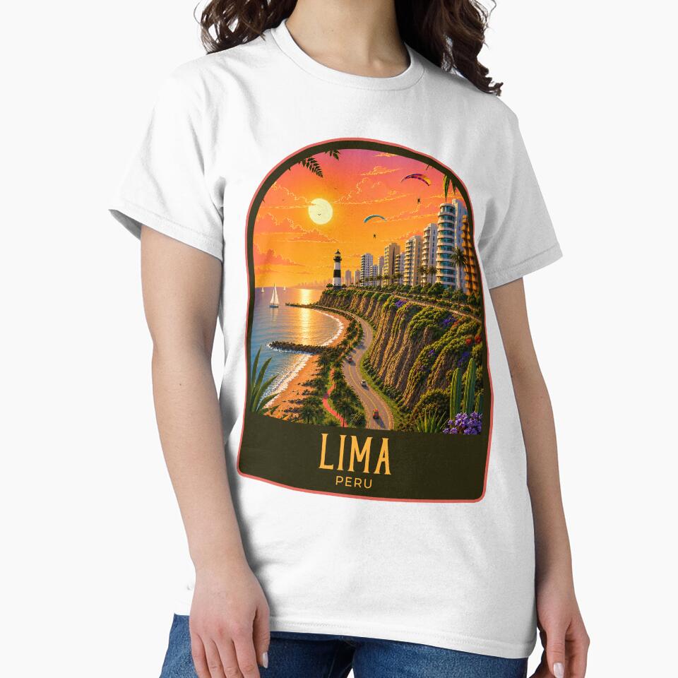 Lima Vintage Travel Illustration by HomeLivingCo