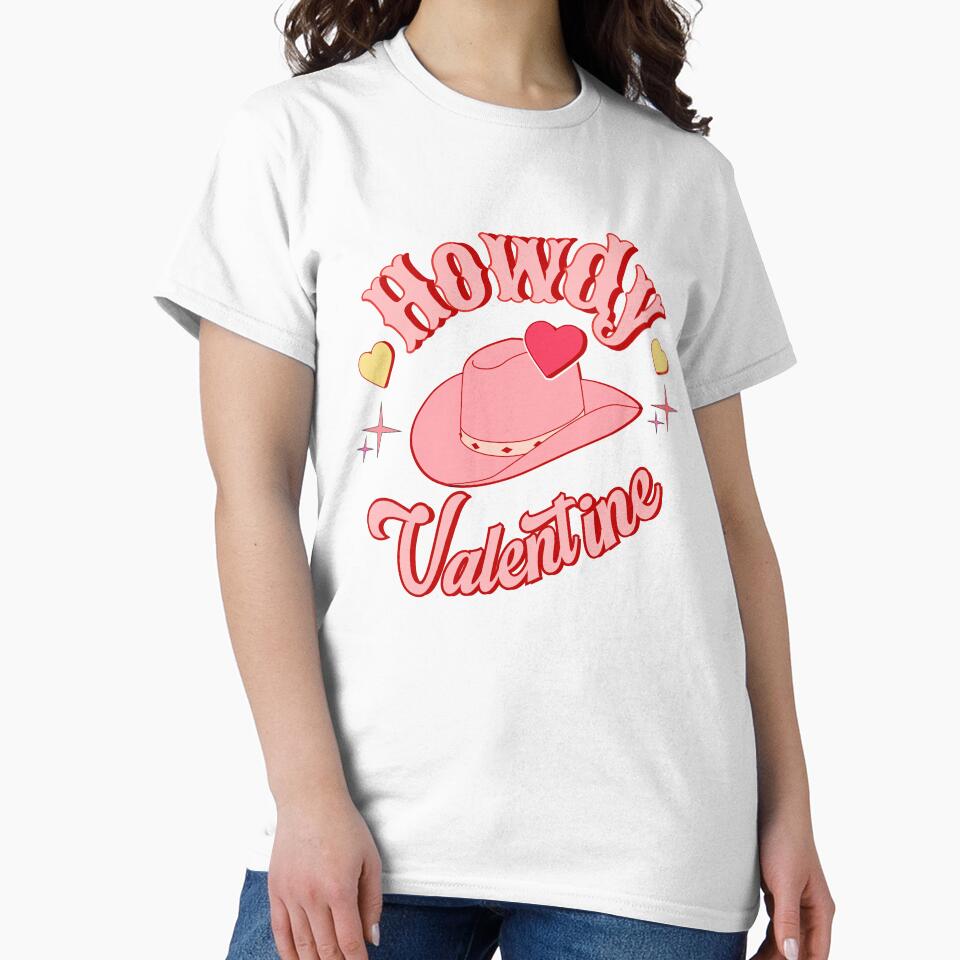 Howdy valentine cute retro vintage Valentine design by DesignsbyMona