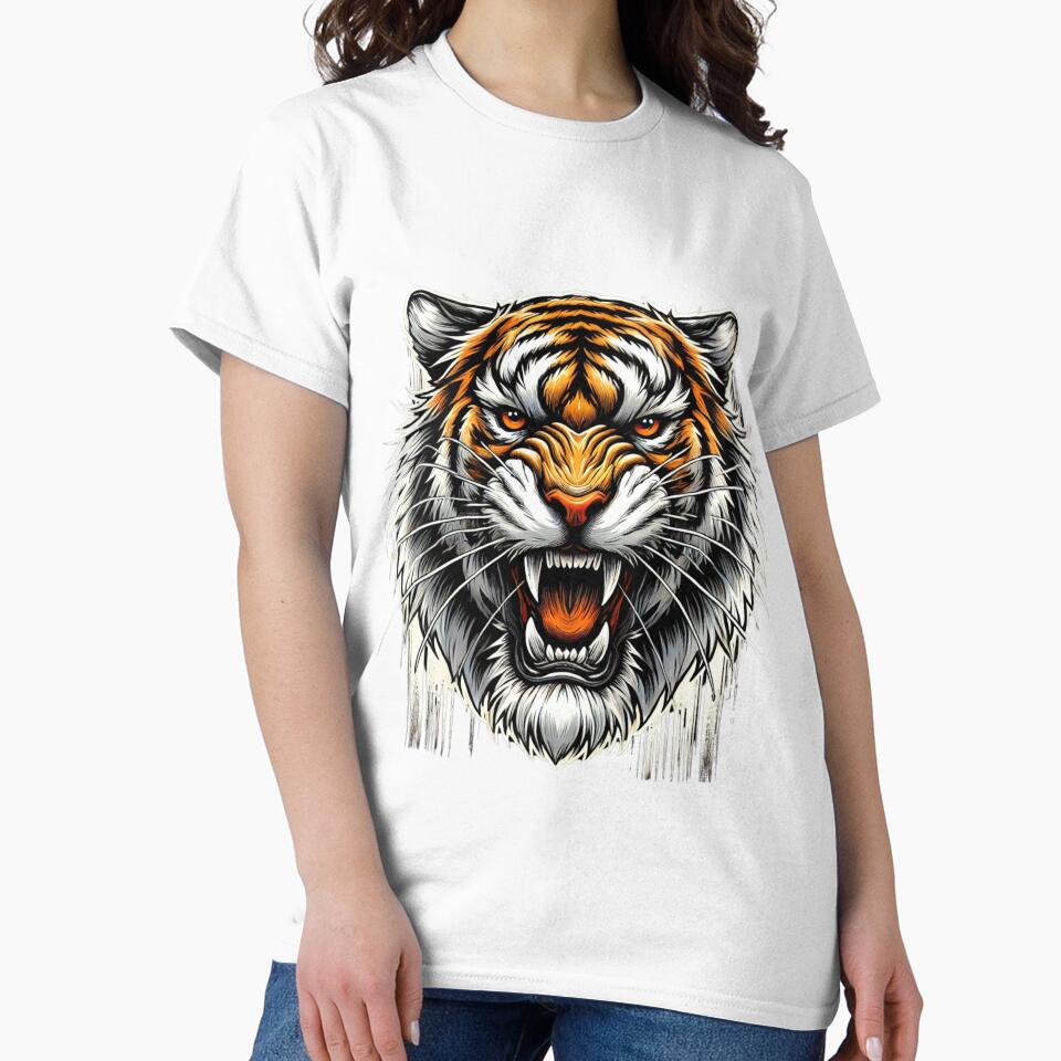 Brave And Fearless Tiger by Misterzino Classic