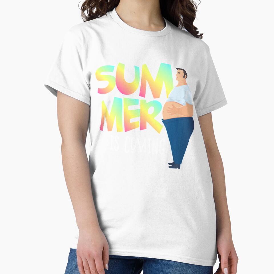 Summer is coming Bikini figure belly Tshirt by Clavitaps