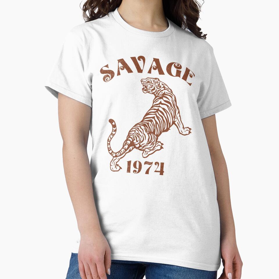 Savage Tiger T-Shirts, Tiger Lover Gift, Tiger Face Sweatshirt, Animal Lover Gift, Tiger Shirt, Tiger Mascot Unisex Sweatshirt Tee by TonySpencer