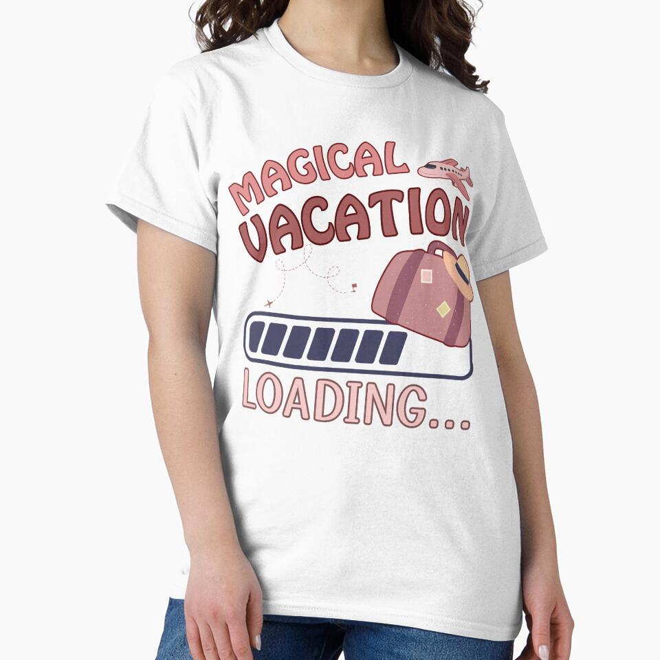 Magical Vacation Loading Funny Family Trip Countdown Shirt by LAJdesigns