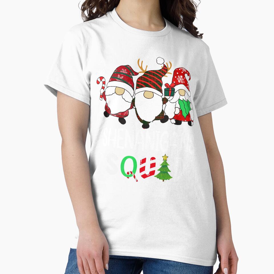 family christmas gnome shirt , Shenanigans Squad gnomes Christmas Pajama xmas shirt by ZAIN JAMAL