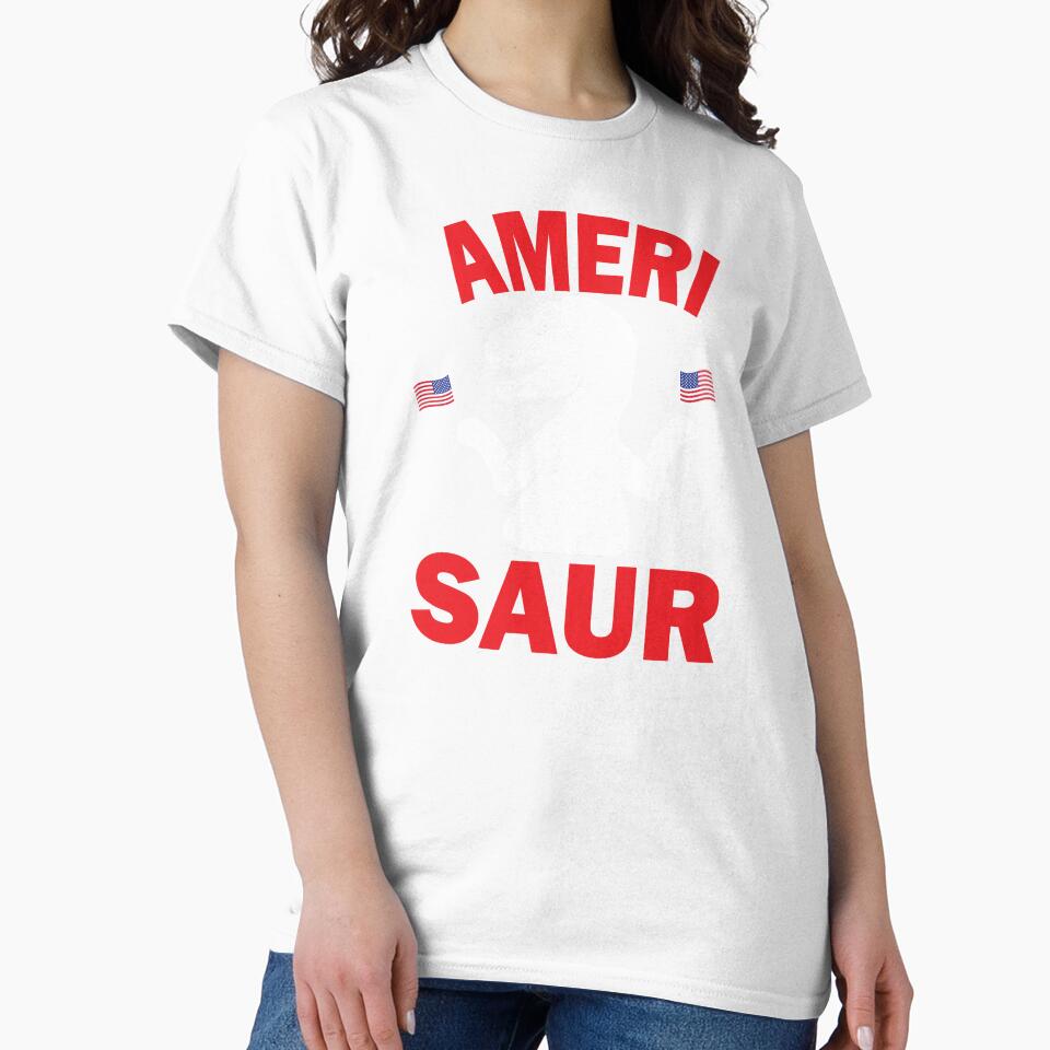 Amerisaur funny America Dinosaur Funny 4th of July Day Independence America by JennieDreher