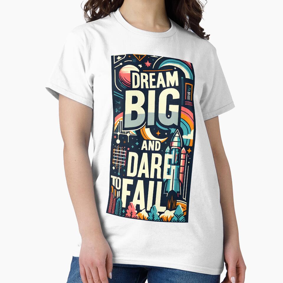 Dream big and dare to fail, typography by maxmaj