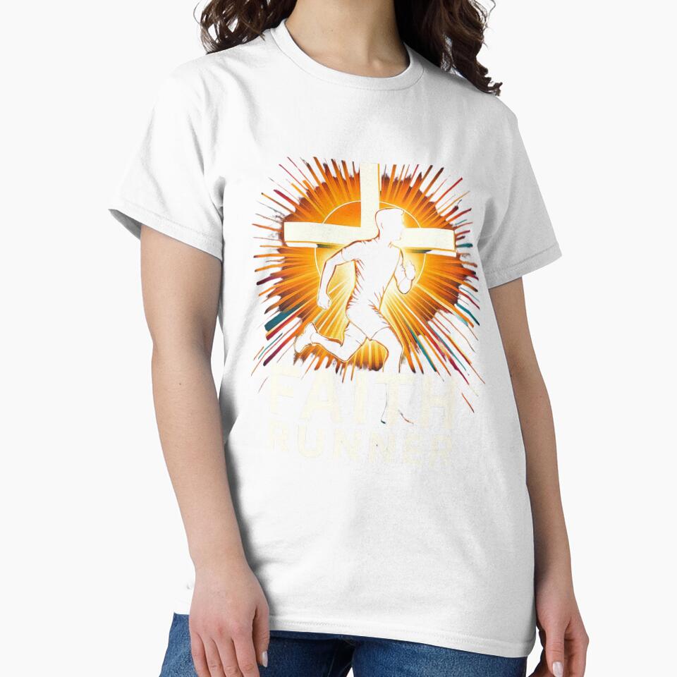 Faith Runner Christian by echoink-studio