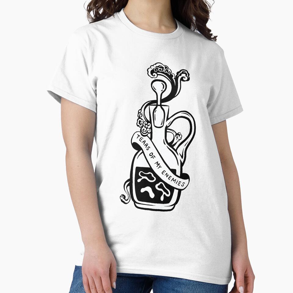 Tears of My Enemies (Potion Bottle Graffiti Tattoo Style) - Black Ink Version by FestiProper
