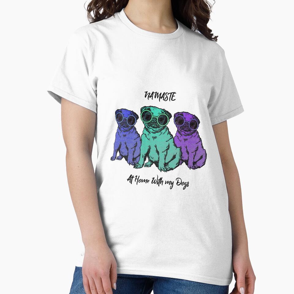 Namaste Dogs T shirt by Duxt