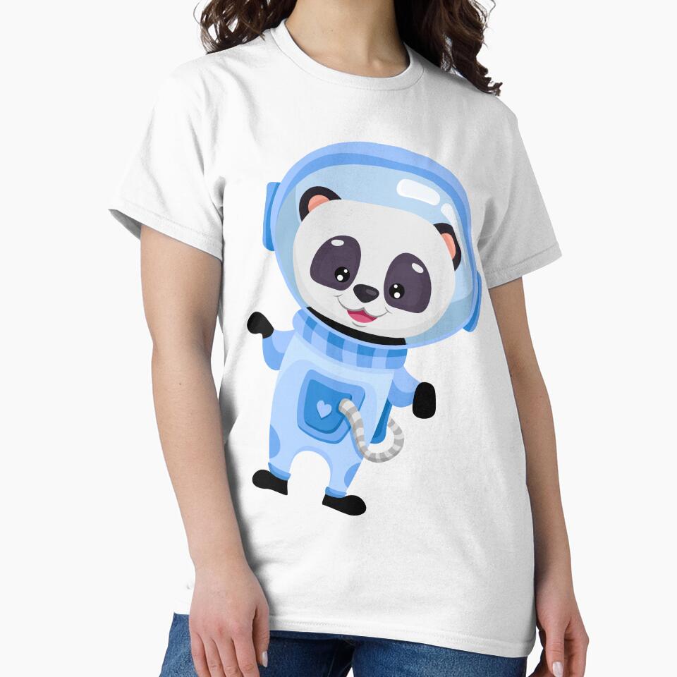 Cute Panda, Astronaut Panda Space Panda Tee for Men Women kids by Waleedw