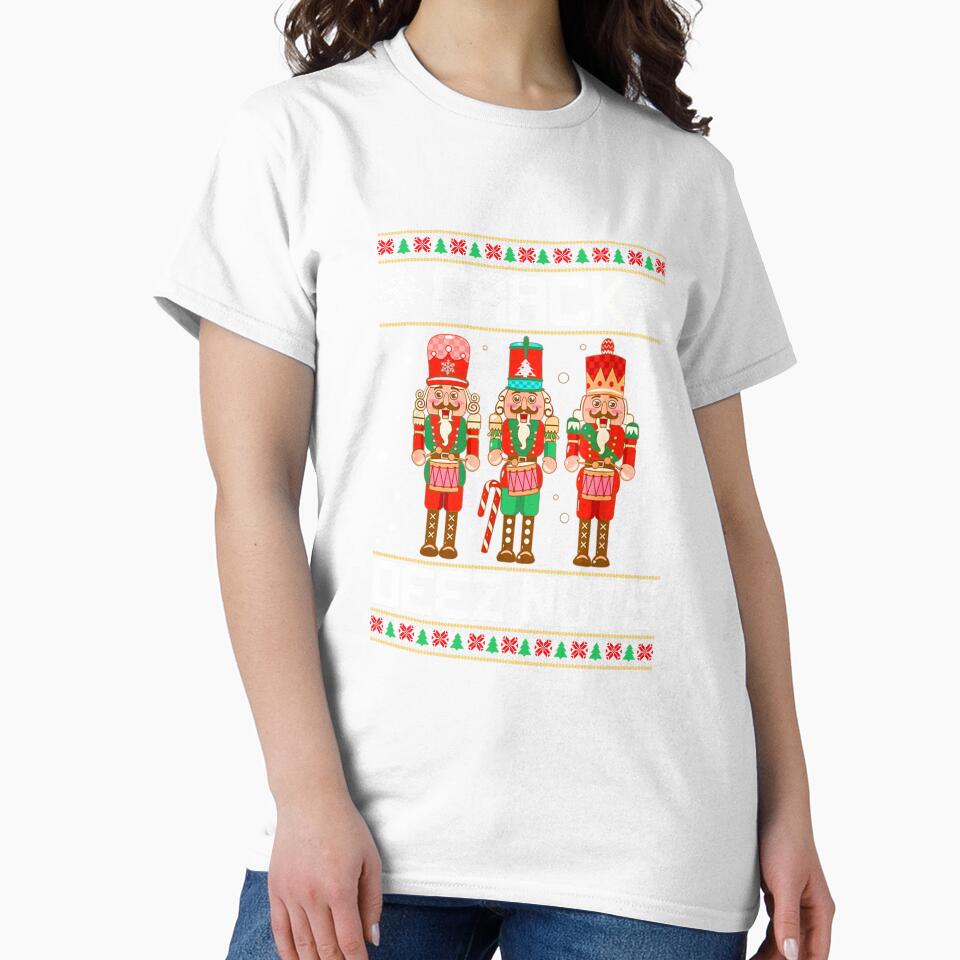 Funny Crack Deez Nuts Ugly Christmas Sweater Xmas Nutcracker by taaddison50