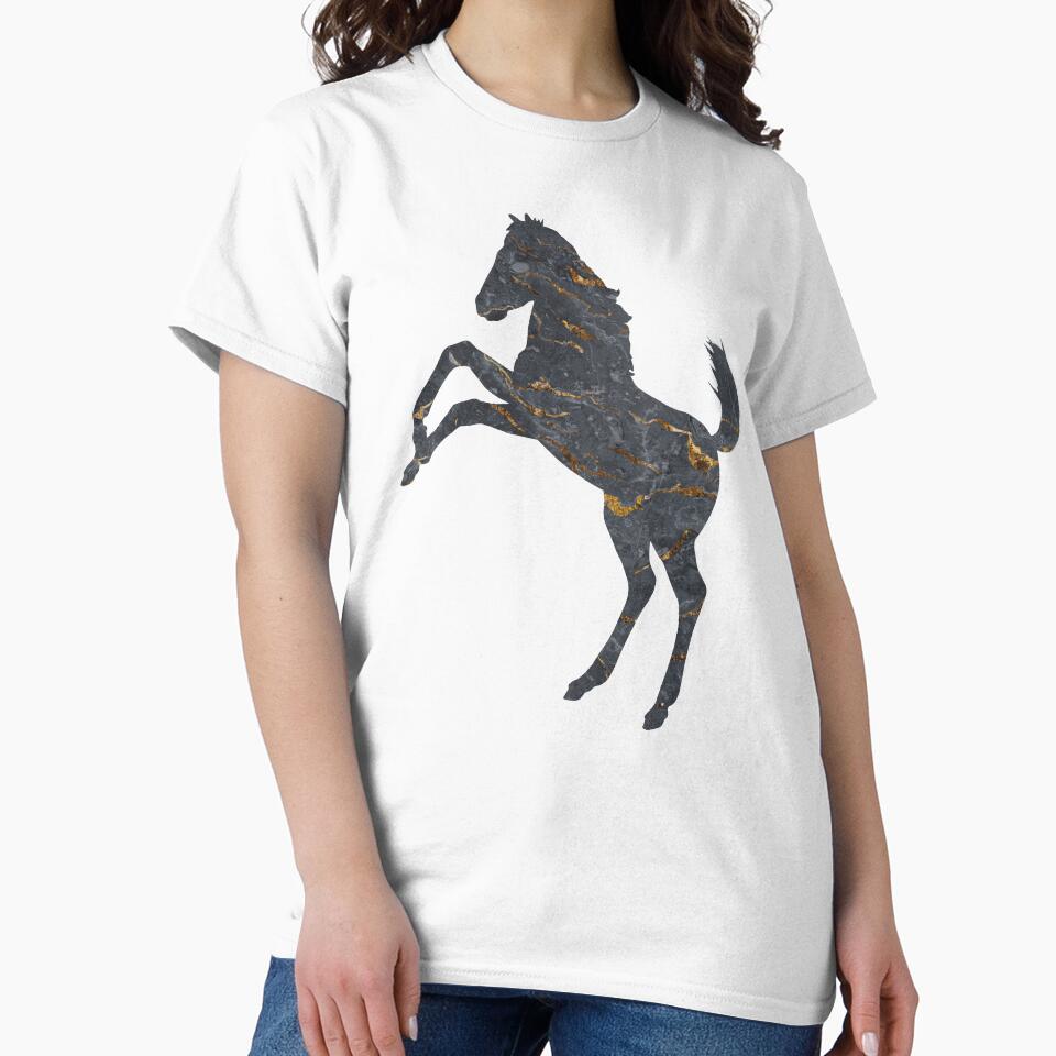 Mustang Horse Liquid Marble by SoccaTamam