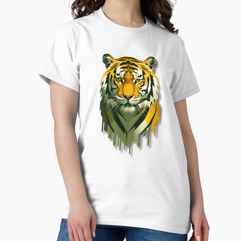 AN ARTISTIC AND GEOMETRIC TIGER by infinitearte