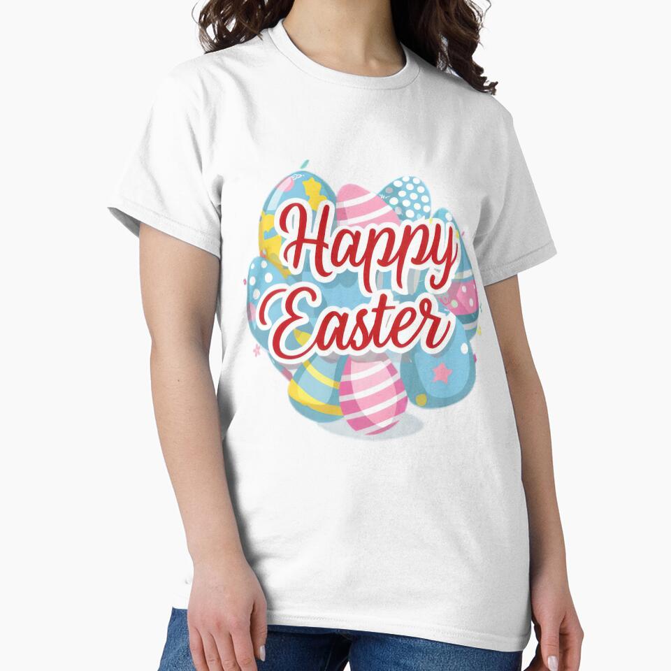 happy easter day colorful eggs  inscription by Expressions-Sel