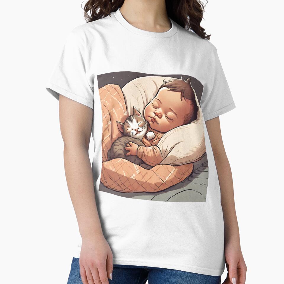Sleepy kitty and baby by cniemiec14