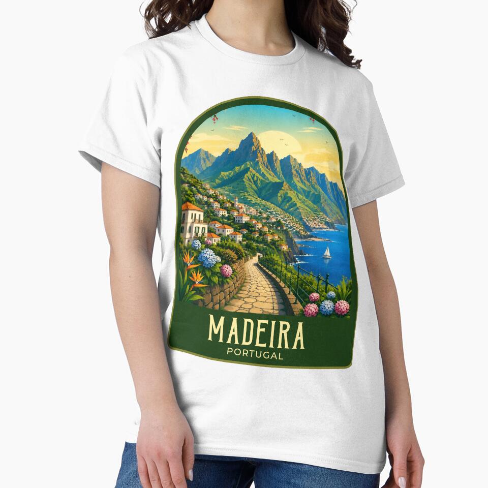 Madeira Vintage Travel Illustration by HomeLivingCo