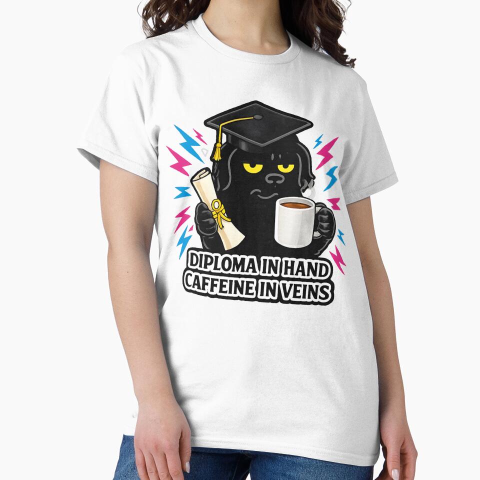 Graduation Diploma in Hand, Caffeine in Veins by clintang