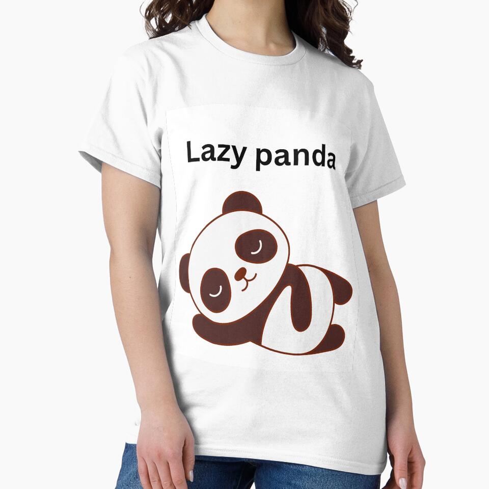 Lazy panda Relaxing cute panda cartoon by Saira Rizwan