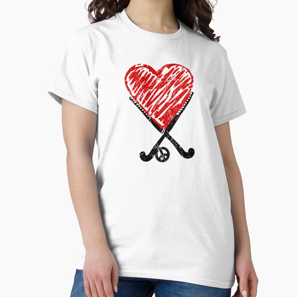 Field Hockey Lover player I love Hockey girl gift Feldhockey by Kalli-design