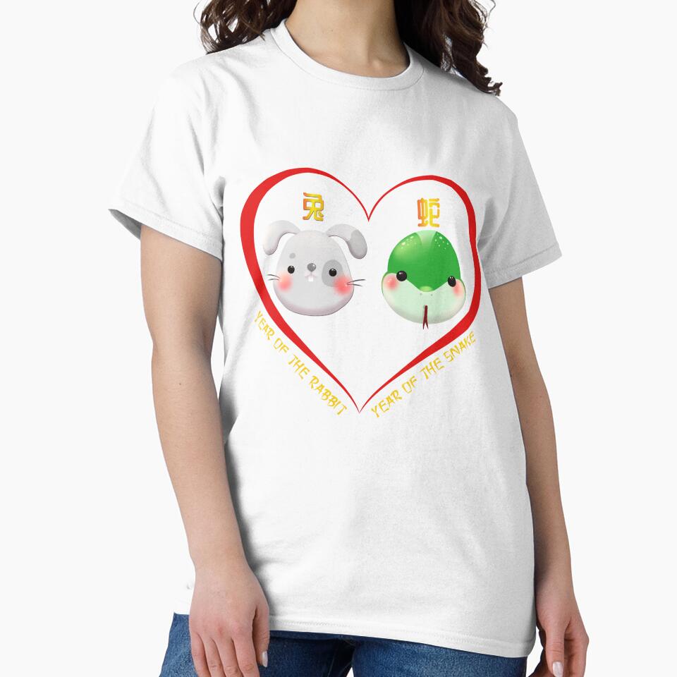 Year Of The Rabbit And Year Of The Snake Couples Cute Chinese Zodiac Animals by Karry-Pat