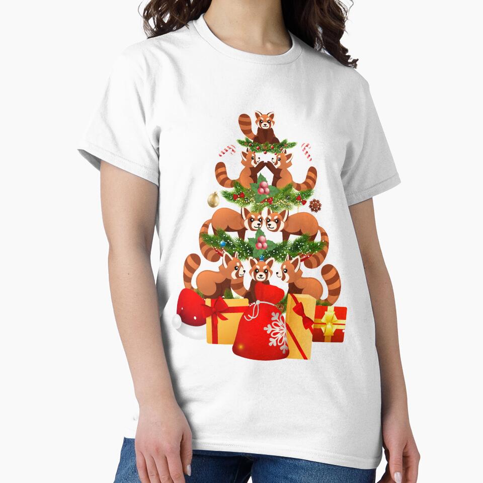 Christmas Red Panda tree by sprintmoon