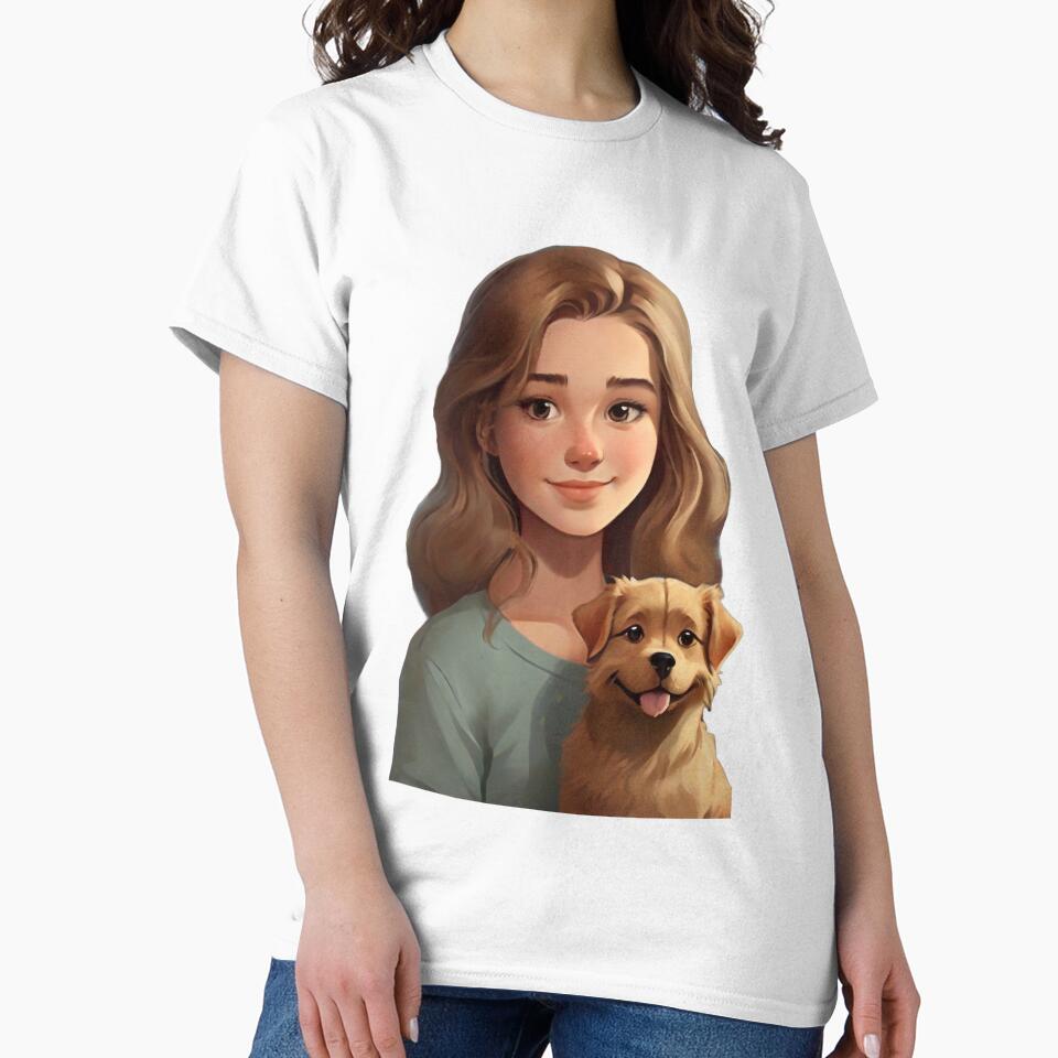 girl with puppy by LauraGCastro