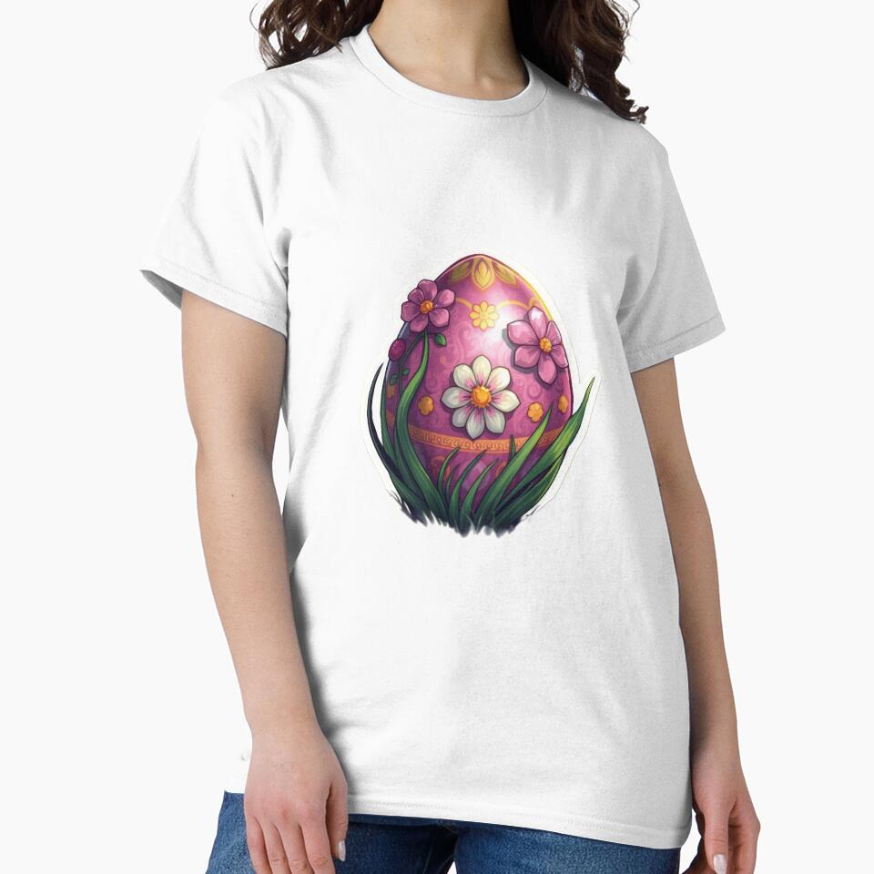 Easter egg with flowers sticker ,egg,Happy Easter,Easter Day,easter illustration by Expressions-Sel