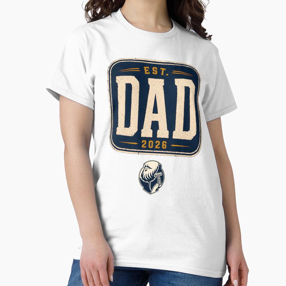 Dad Est 2026 – Vintage Distressed Badge Fathers Day Gift New Dad by Gabmod14