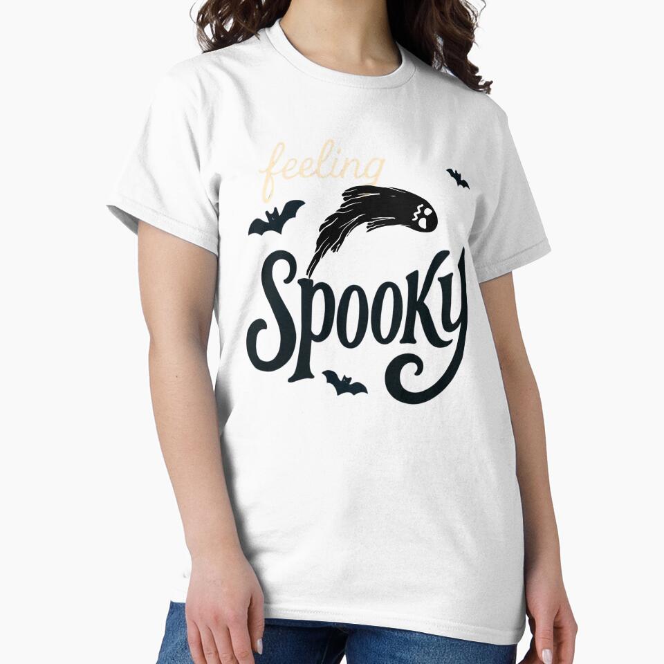 feeling spooky halloween classic tshirt by anandsiva2703