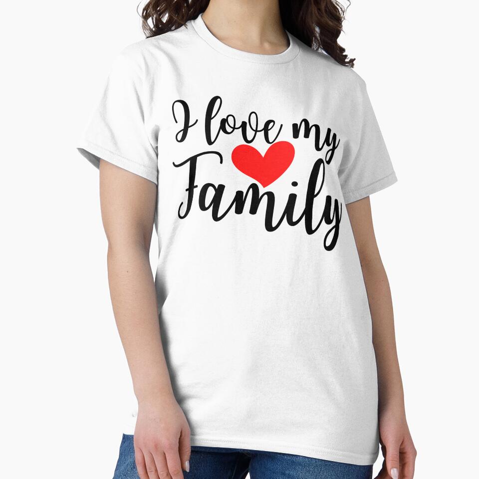 I Love My Family ,Christmas family shirt,Love Family Shirt,Family Lover Tee,Gift for Family Lovers,Short-leeve Unisex T-shirt. by Babe3955