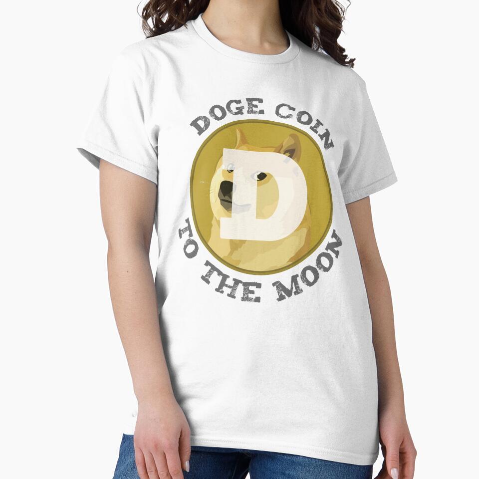 Doge COin To the Moon by ElseWorldDesign