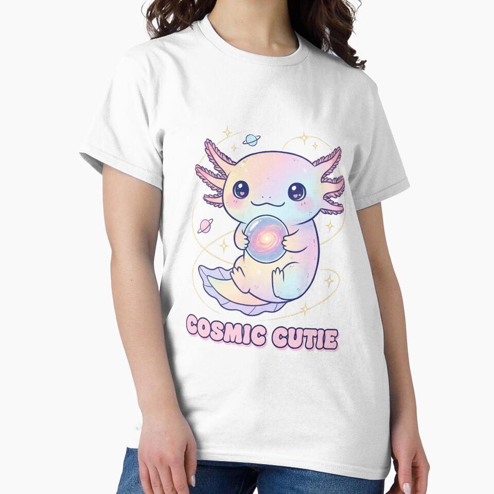 Cosmic Cutie Axolotl Sticker Kawaii Pastel Galaxy Vibe Cute Animal Vinyl Gift by cozy corner co.
