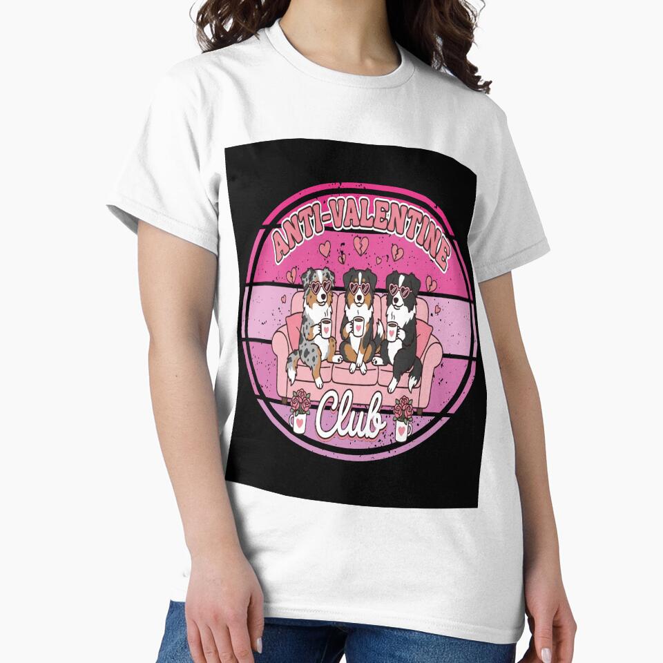 Anti Valentine Club – Funny Dog Valentine Design for Singles & Galentines by SoftSoaring