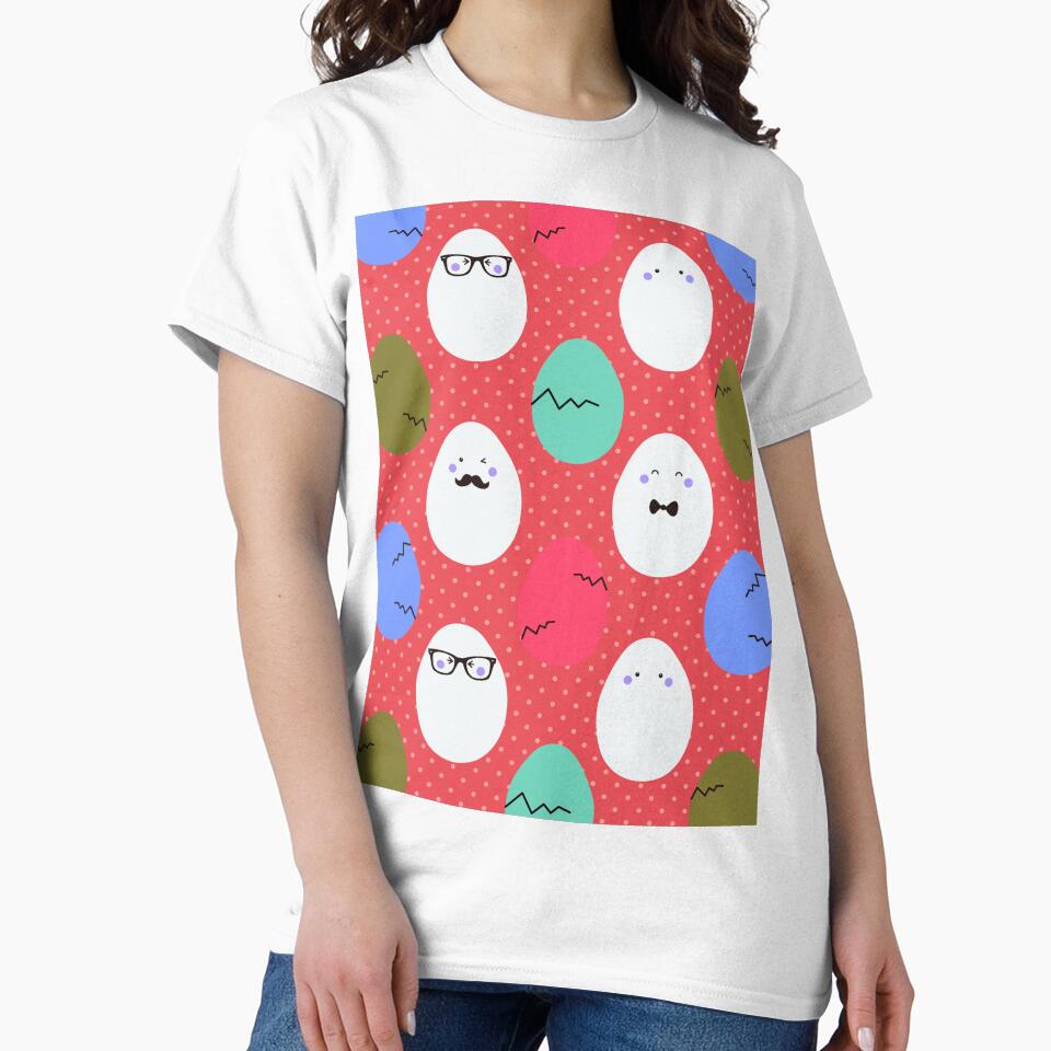 Easter Eggs pink,polka dots by cutecrazytshirt